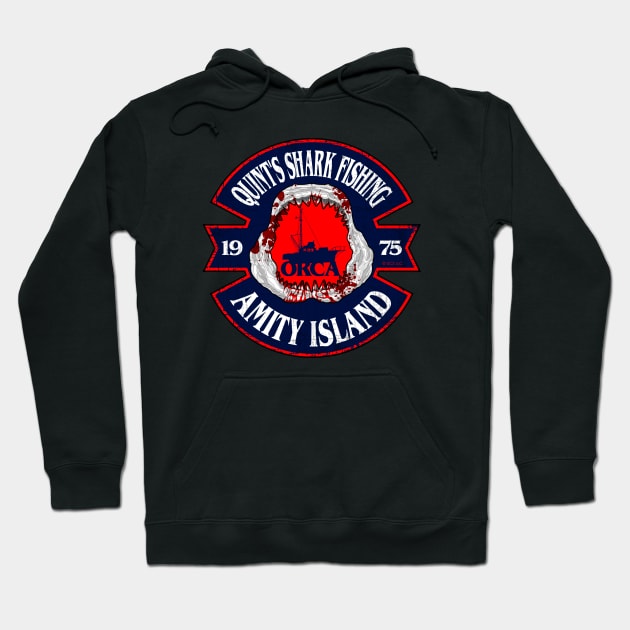 jaws, Quint's shark fishing, amity island, orca Hoodie by HEJK81